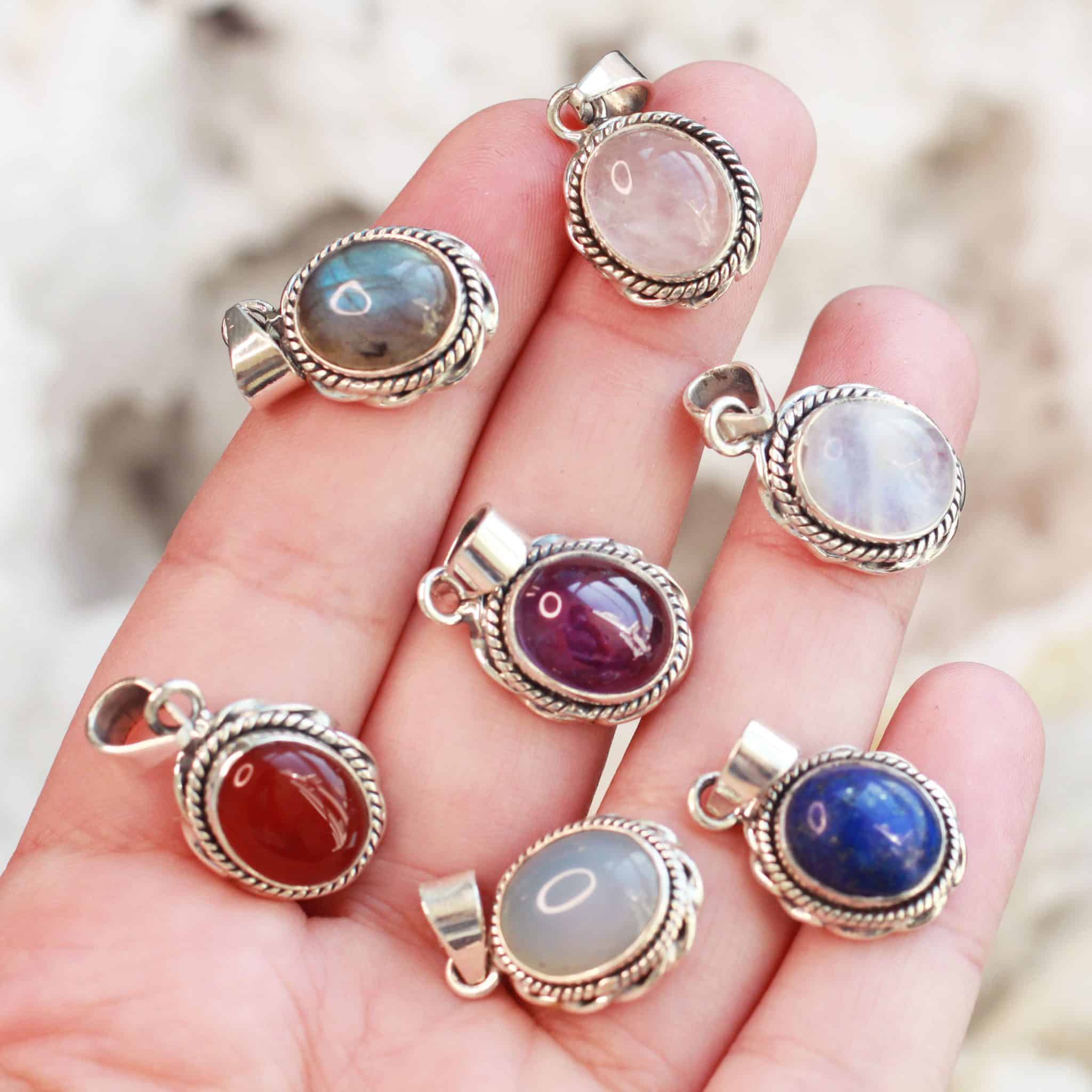 Regenboog maansteen Rainbow moonstone sieraden Natuursieraad