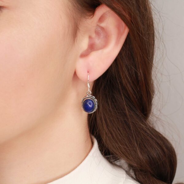 lapis lazuli edelsteen oorbellen