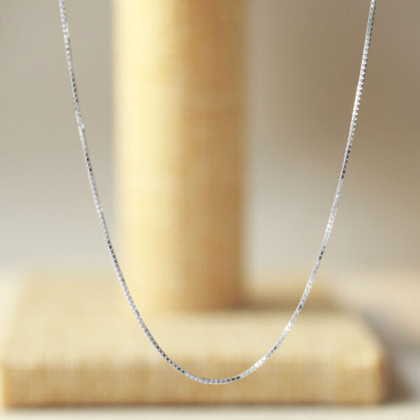 ketting voor hanger zilver