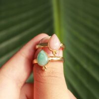 pastel gemstone ring