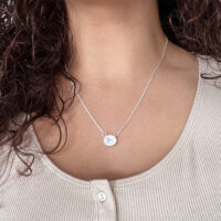 maansteen ketting diamant