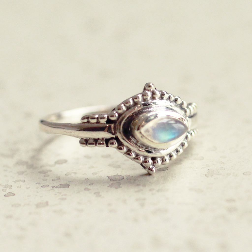 maansteen ring boho maansteen ring boho