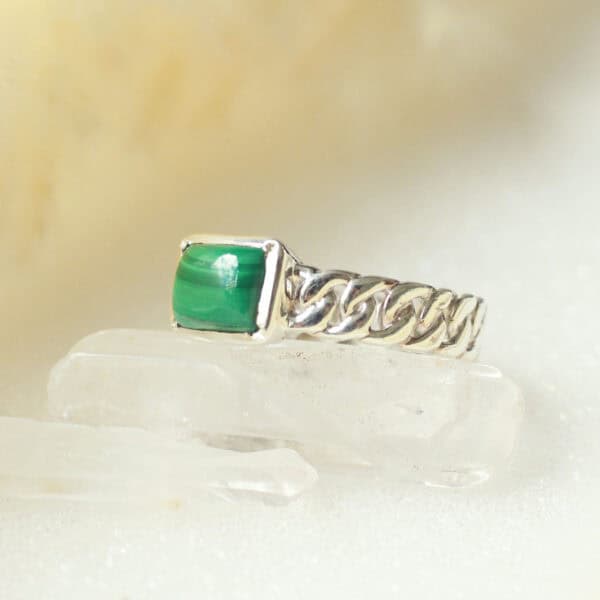 stoere malachiet ring