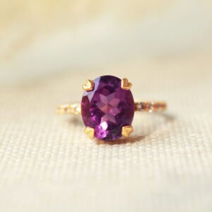 amethist goud ring