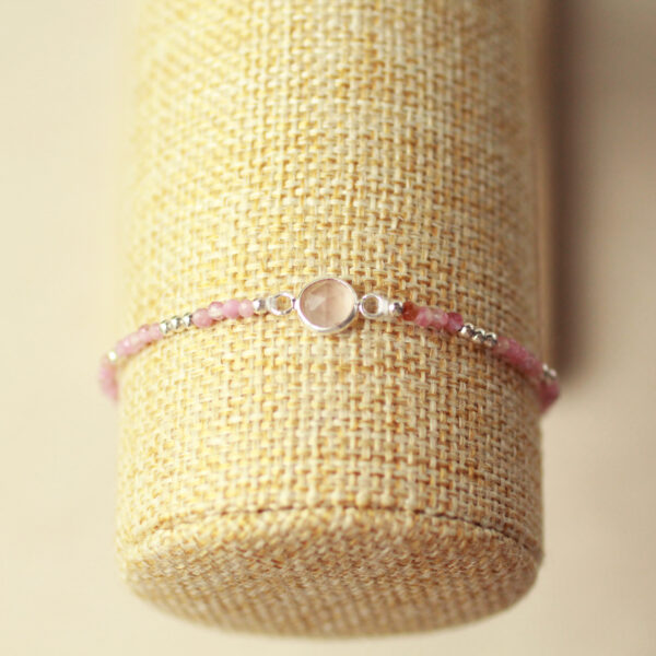 rozenkwarts toermalijn armband