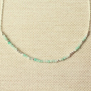 amazoniet ketting zilver