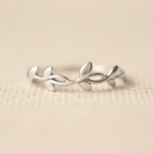 Blad ring 925 zilver - PLANTERIA