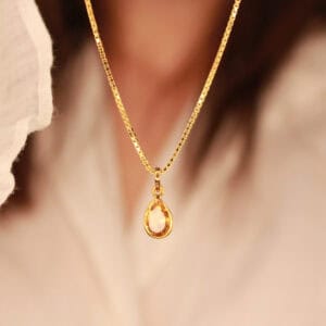 14 karaat goud citrien