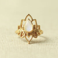 lotus ring goud