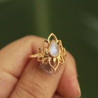 lotus ring goud