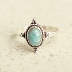Larimar ring 925 zilver - ZEE