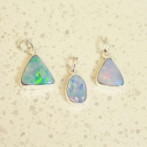 Opaal Hanger Cabochon uit Ethiopië druppel klein | Jalla Stones - Sieraden