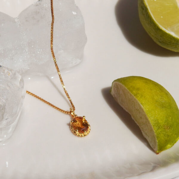goldplated citrien hanger
