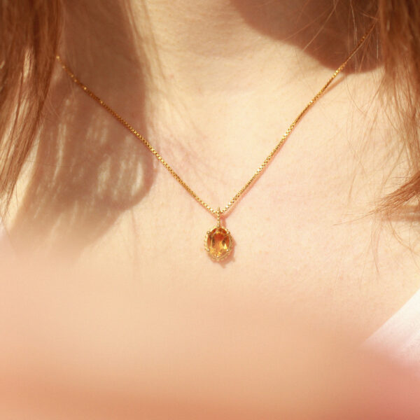 goldplated citrien hanger