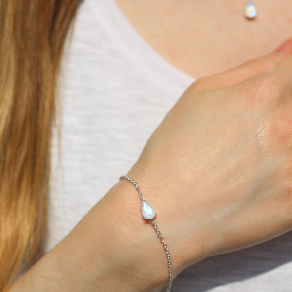 maansteen armband zilver