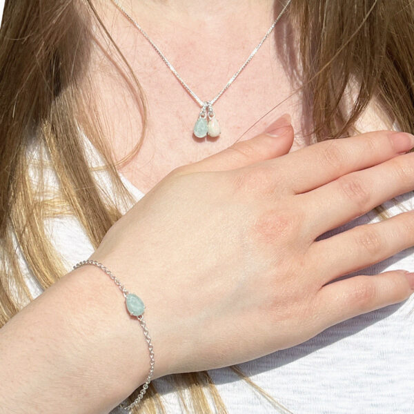 aquamarijn armband