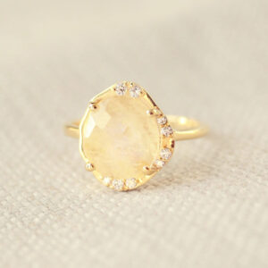 citrien ring goldplated