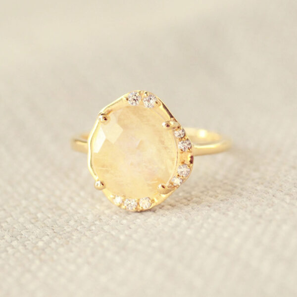 citrien ring goldplated