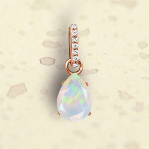 rosegold opaal hanger