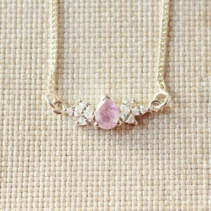 rozenkwarts ketting luxe