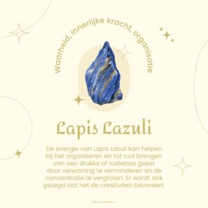 werking lapis lazuli