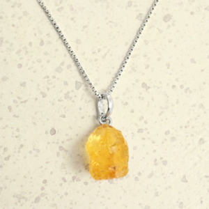 ruwe citrien ketting