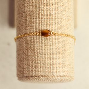 goud tijgeroog armband