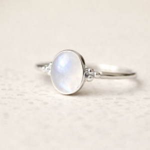 maansteen ring zilver