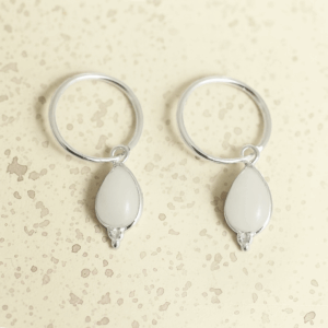 maansteen oorringen ovaal