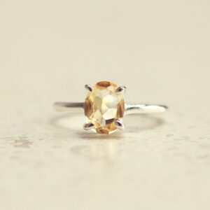 citrien ring zilver