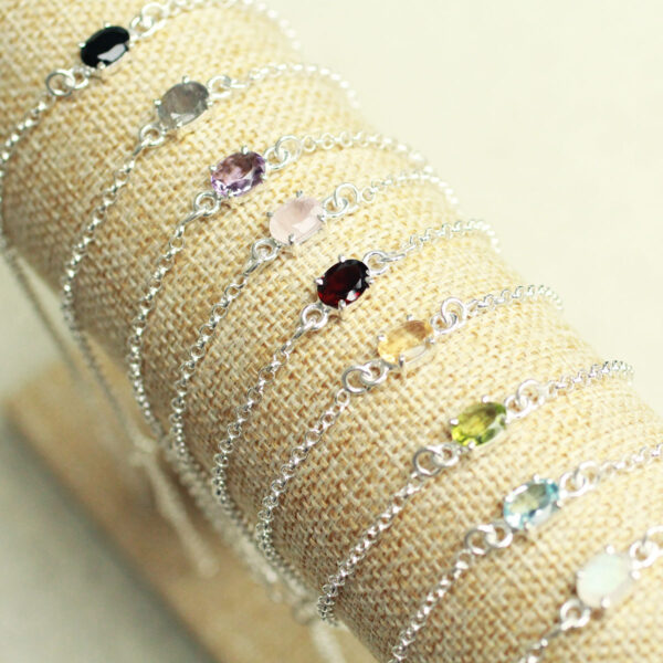 edelsteen armband minimalistisch
