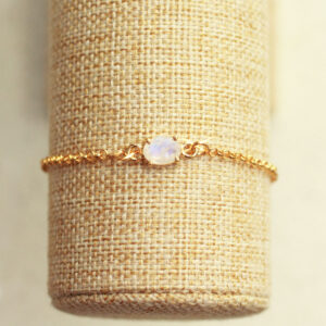 maansteen goud armband