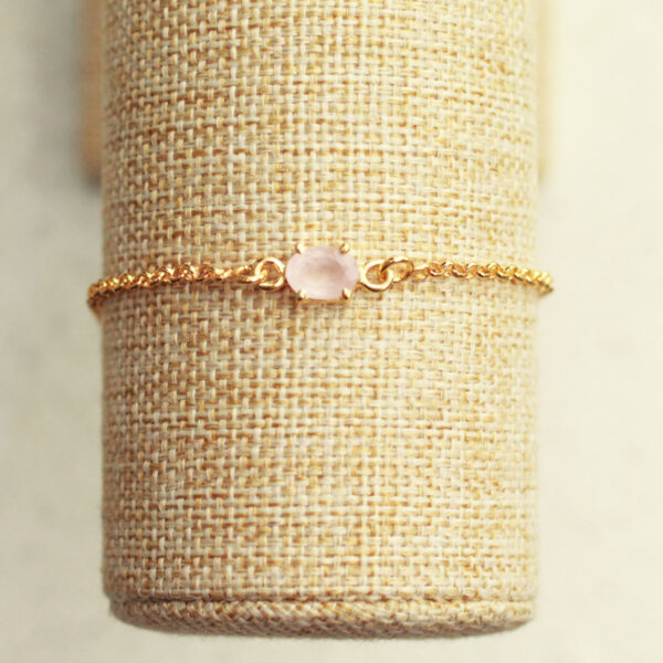rozenkwarts armband goud