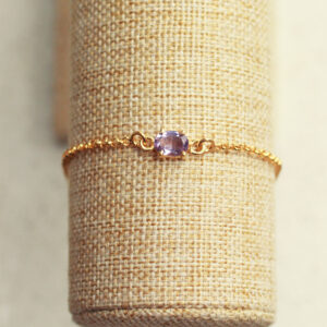 goldplated amethist armband