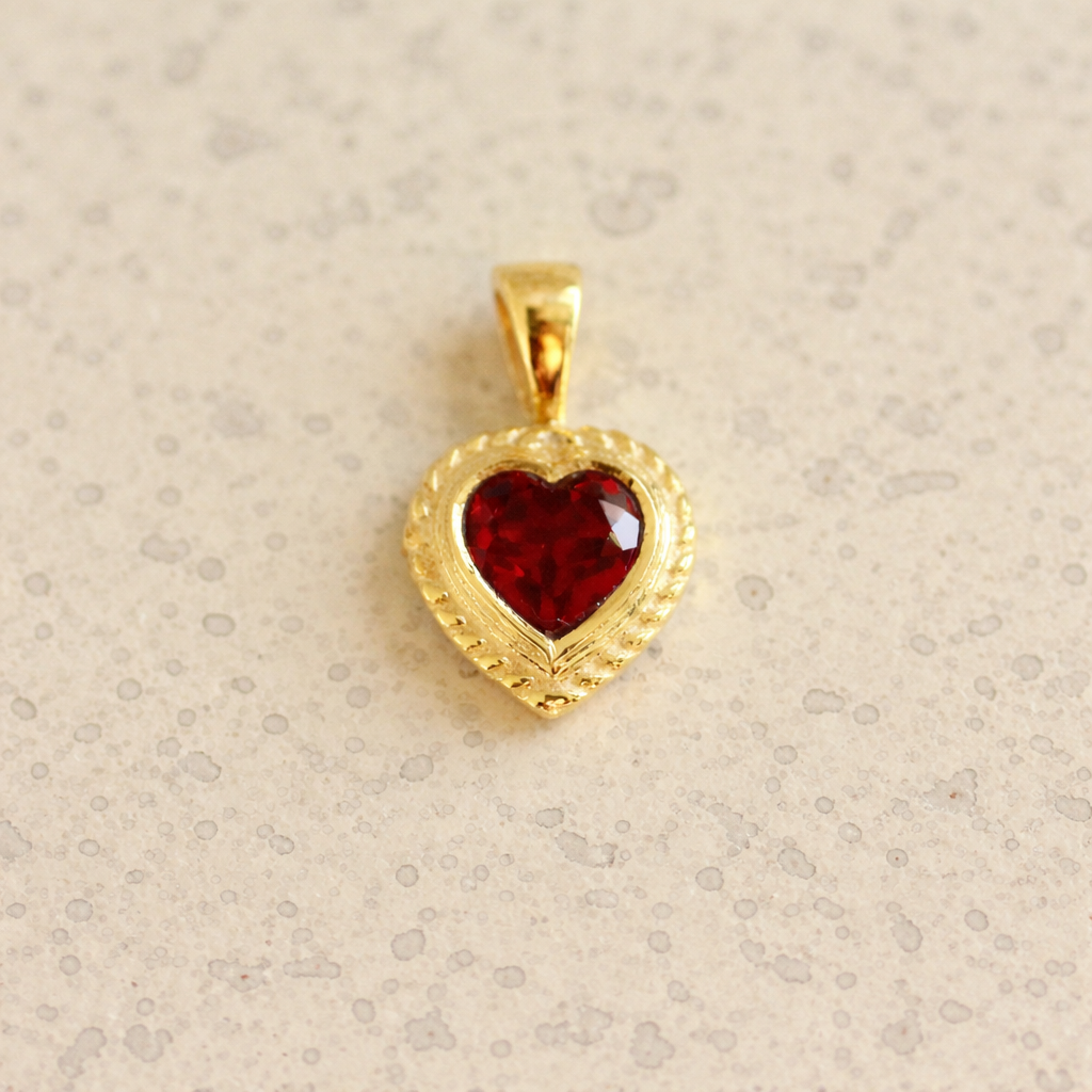 granaat goud hart granaat goud hart