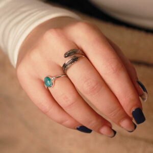 veer ring zilver