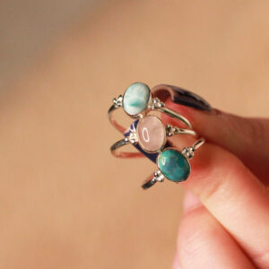 EDELSTEEN zilver ring