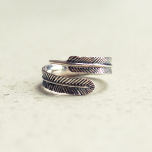 veer ring zilver