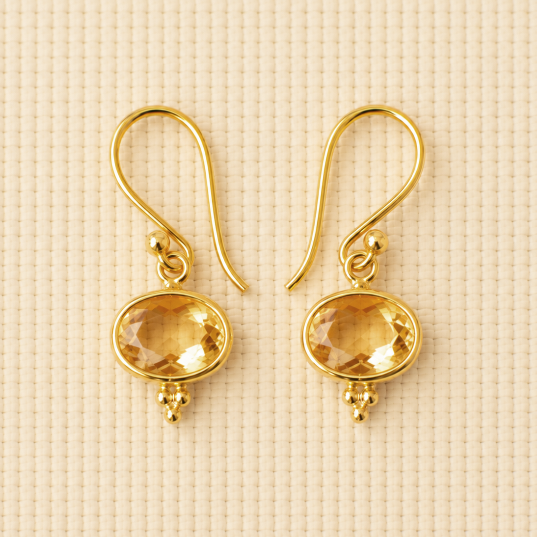 CITRIEN GOLD OORBELLEN CITRIEN GOLD OORBELLEN