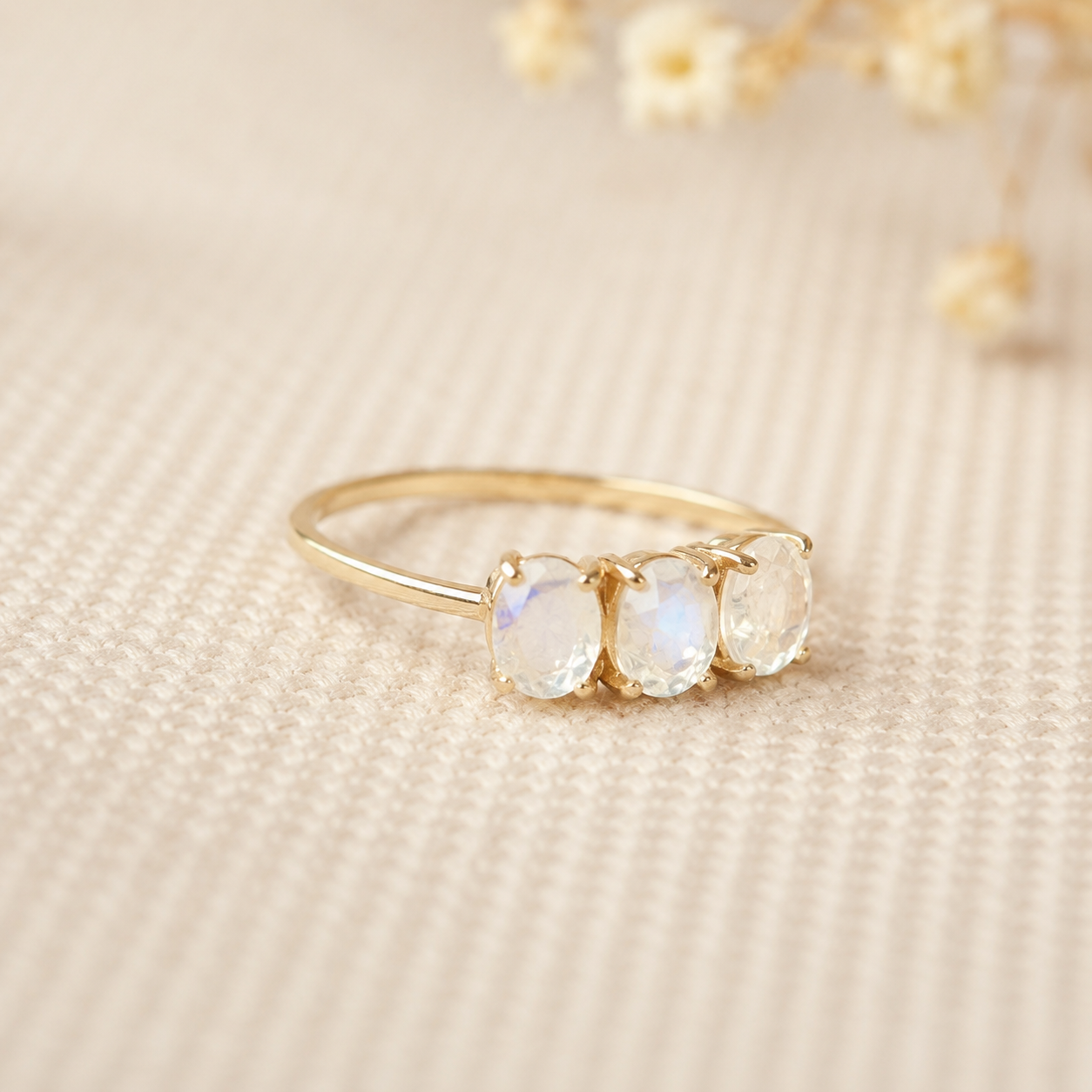 9k maansteen ring 9k maansteen ring