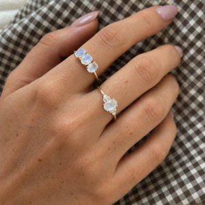 maansteen ringen 9k