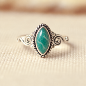 Amazoniet ring 925 zilver - DIEM