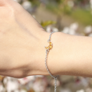 Zilveren armband met citrien
