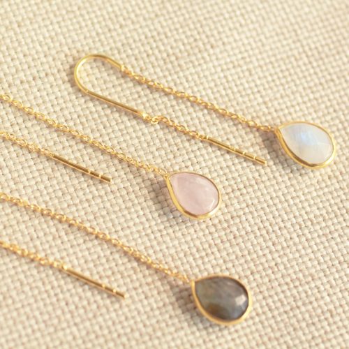 edelsteen gouden oorhangers edelsteen gouden oorhangers